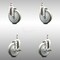 Service Caster 5 Inch 316SS Gray Polyurethane Swivel 10mm Threaded Stem Caster Brake, 2PK SCC-SS316TS20S514-PPUB-M1015-2-TLB-2 - alternate 5